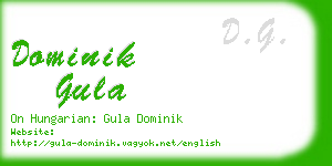 dominik gula business card